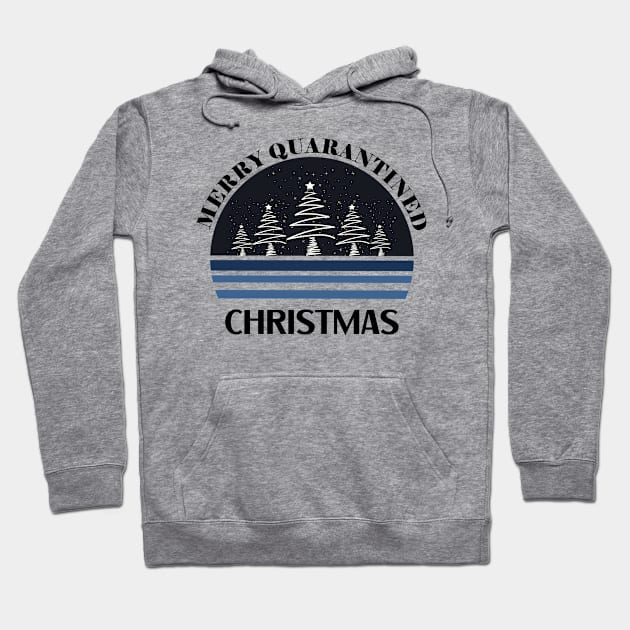 Merry Quarantined Christmas Trees Hoodie by NickDsigns
